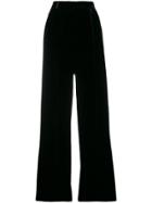 Fendi High-waist Palazzo Trousers - Black