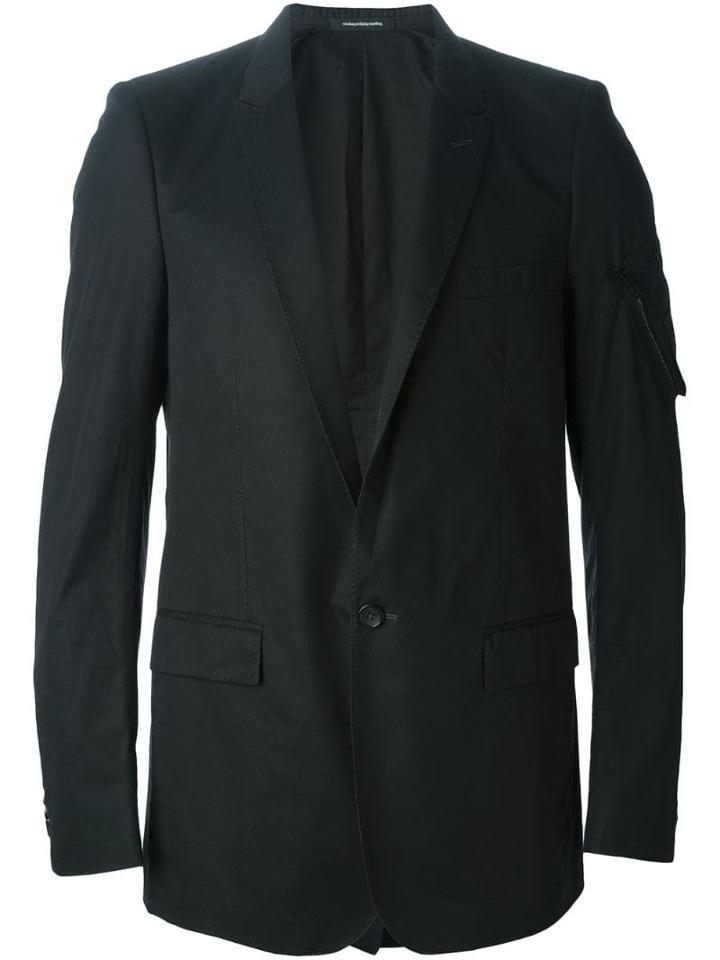 Nicolas Andreas Taralis Zip Pocket Detail Blazer - Black