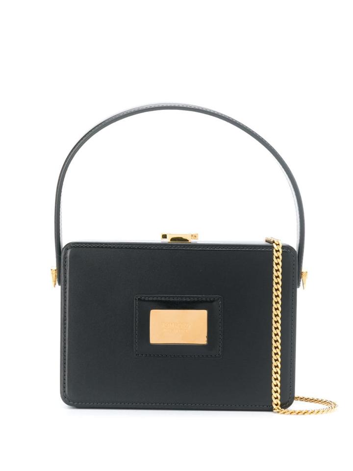 Tom Ford Leather Box Bag - Black