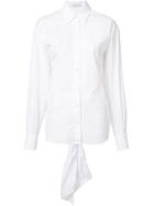 Suno Ruffled Sleeves Shirt - White