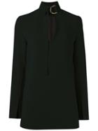 Talie Nk Buckled Tunic, Women's, Size: 36, Black, Polyester/spandex/elastane/viscose
