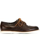 Santoni Crocodile Effect Derby Shoes