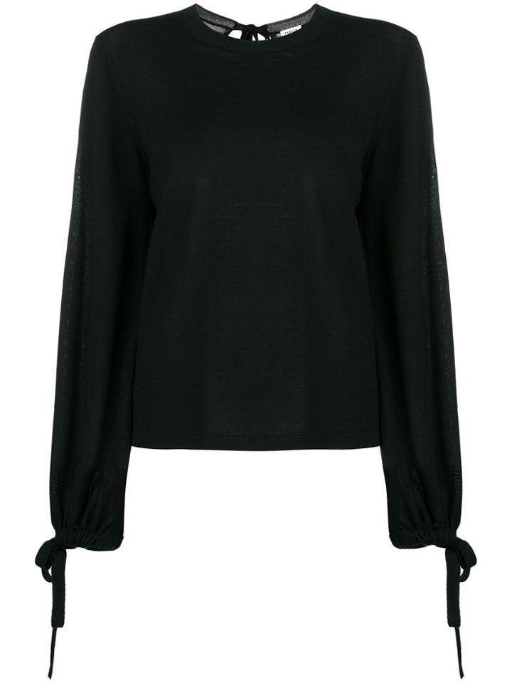 P.a.r.o.s.h. Tie Sleeves Jumper - Black