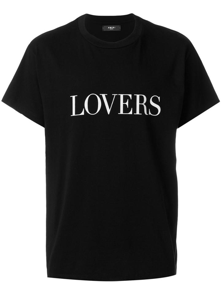Amiri Crewneck Printed T-shirt - Black