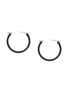 Salvatore Ferragamo Hoop Earrings - Black