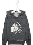 Babe And Tess American-indian Print Hoodie, Boy's, Size: 6 Yrs, Grey