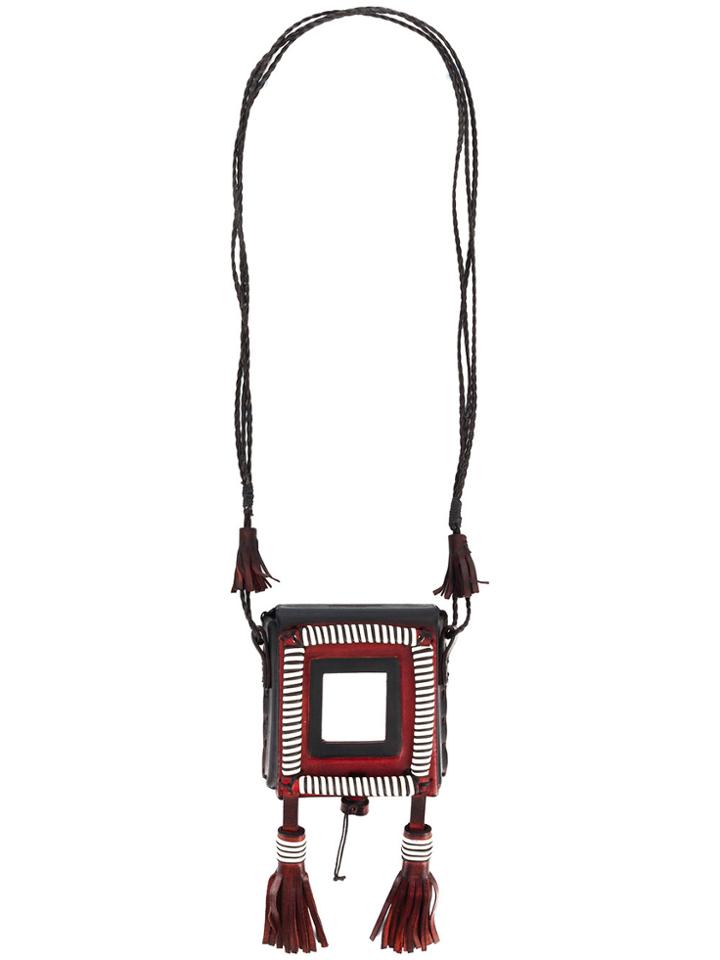 Saint Laurent Marrakech Cigarette Case Necklace - Black