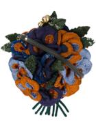 Jamin Puech 3d Sequinned Floral Shoulder Bag - Blue