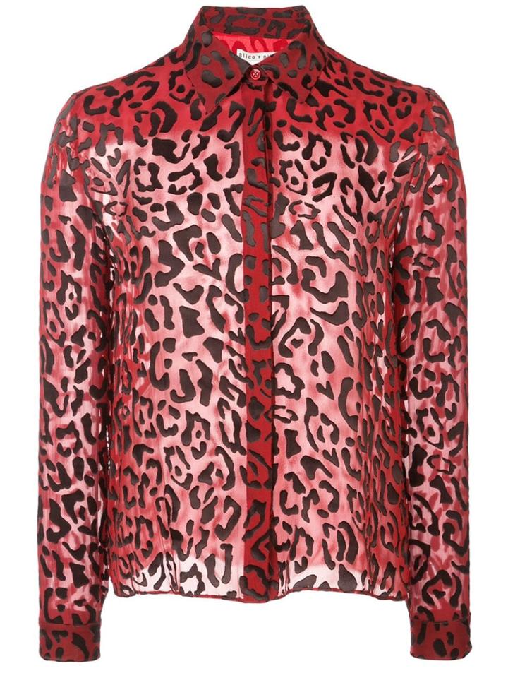 Alice+olivia Willa Shirt - Red