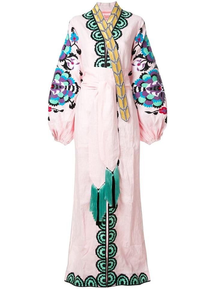 Yuliya Magdych Favourite Wife Embroidered Dress - Pink