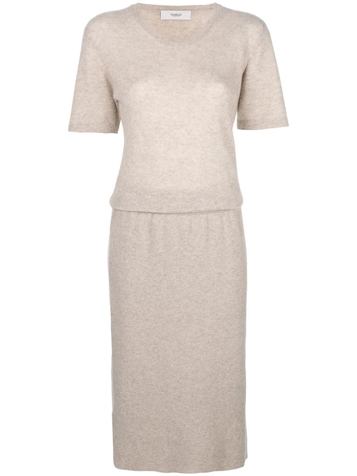 Pringle Of Scotland Short-sleeve Sweater Dress - Nude & Neutrals
