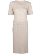 Pringle Of Scotland Short-sleeve Sweater Dress - Nude & Neutrals