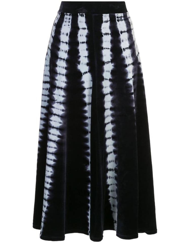 Proenza Schouler Tie Dye Velvet Skirt - Blue