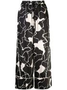 Yigal Azrouel Ocean Crest Printed Trousers - Black