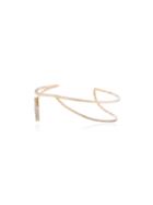 Kova 18k Yellow Gold And Diamond Geometric Bangle - Metallic