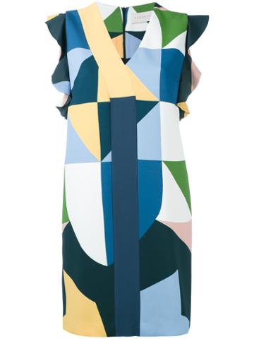 Pardens - Printed Shift Dress - Women - Polyester/viscose/pbt Elite - 40, Polyester/viscose/pbt Elite