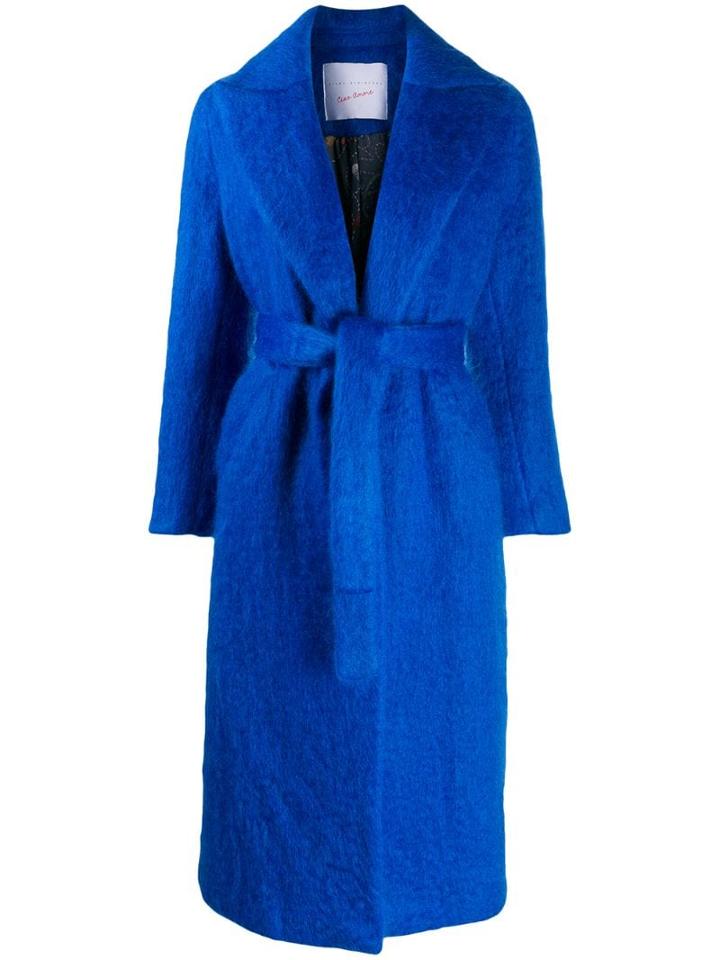 Giada Benincasa Mohair Coat - Blue