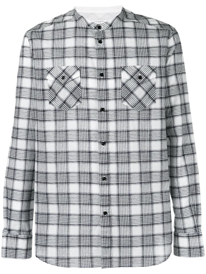 Paolo Pecora - Plaid Shirt - Men - Cotton - 41, White, Cotton