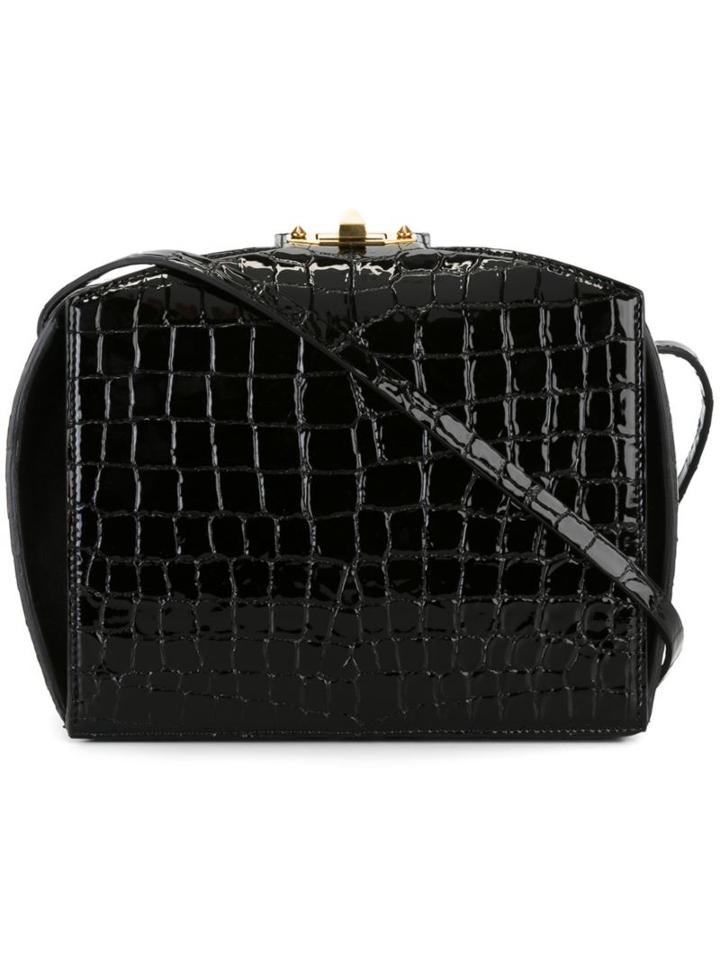 Alexander Mcqueen Box Shoulder Bag, Women's, Black, Leather