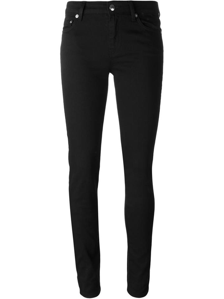Mcq Alexander Mcqueen Skinny Jeans, Women's, Size: 32, Black, Cotton/polyester/spandex/elastane