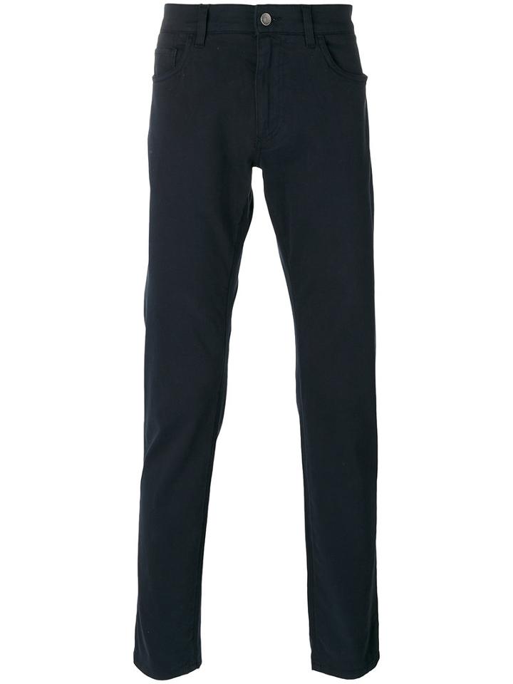 Dolce & Gabbana - Slim Fit Trousers - Men - Cotton/spandex/elastane - 46, Blue, Cotton/spandex/elastane