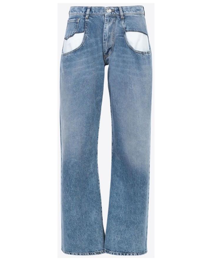 Fashion Concierge Vip Maison Margiela - Straight Jeans With Contrasted