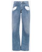 Fashion Concierge Vip Maison Margiela - Straight Jeans With Contrasted
