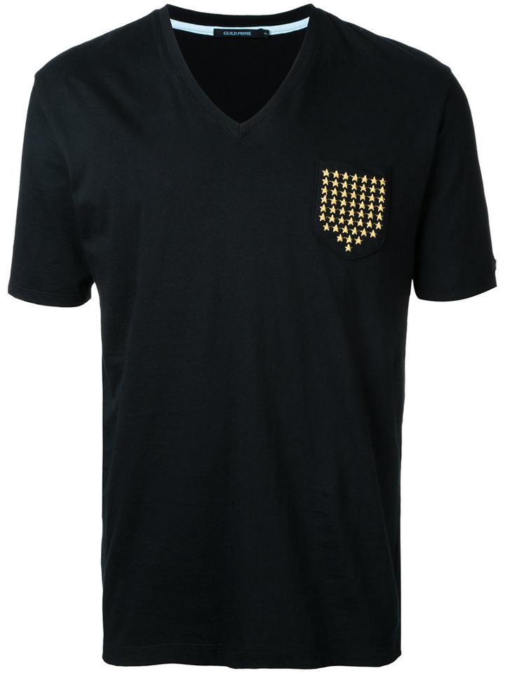 Guild Prime Stars Print T-shirt, Men's, Size: 3, Black, Cotton