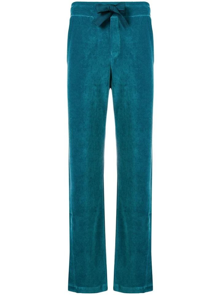 Moncler Ankle Slit Track Pants - Blue