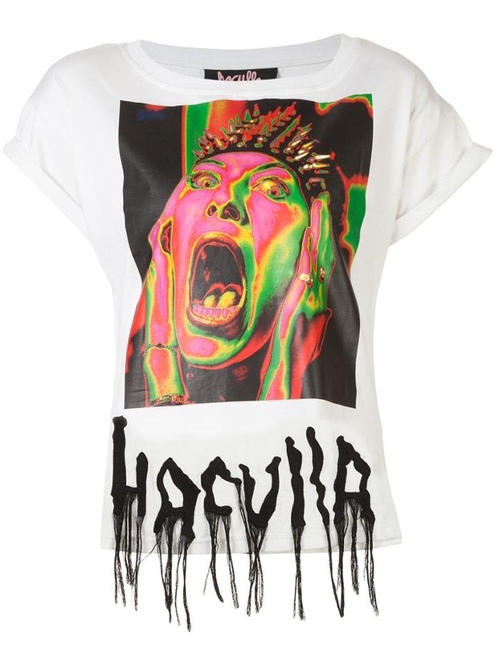 Haculla Argh Print T-shirt - White