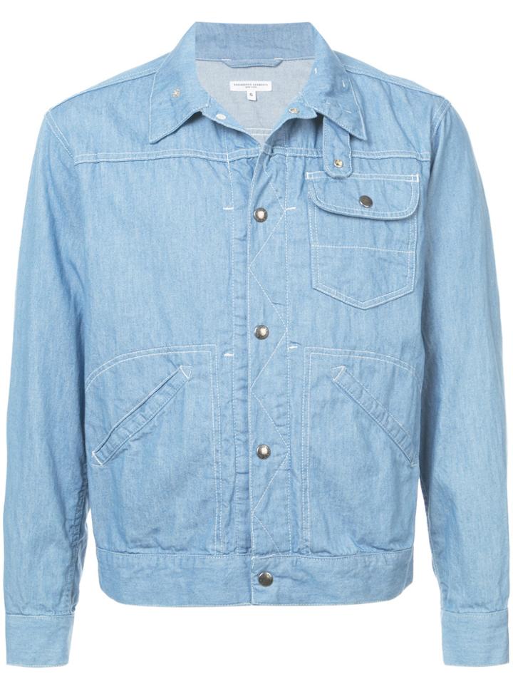 Engineered Garments Stitch Detail Shirt Jacket - Blue