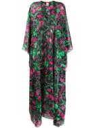Ermanno Scervino Floral Print Kaftan Dress - Green
