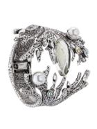 Camila Klein Pearl Embellished Cuff - Metallic