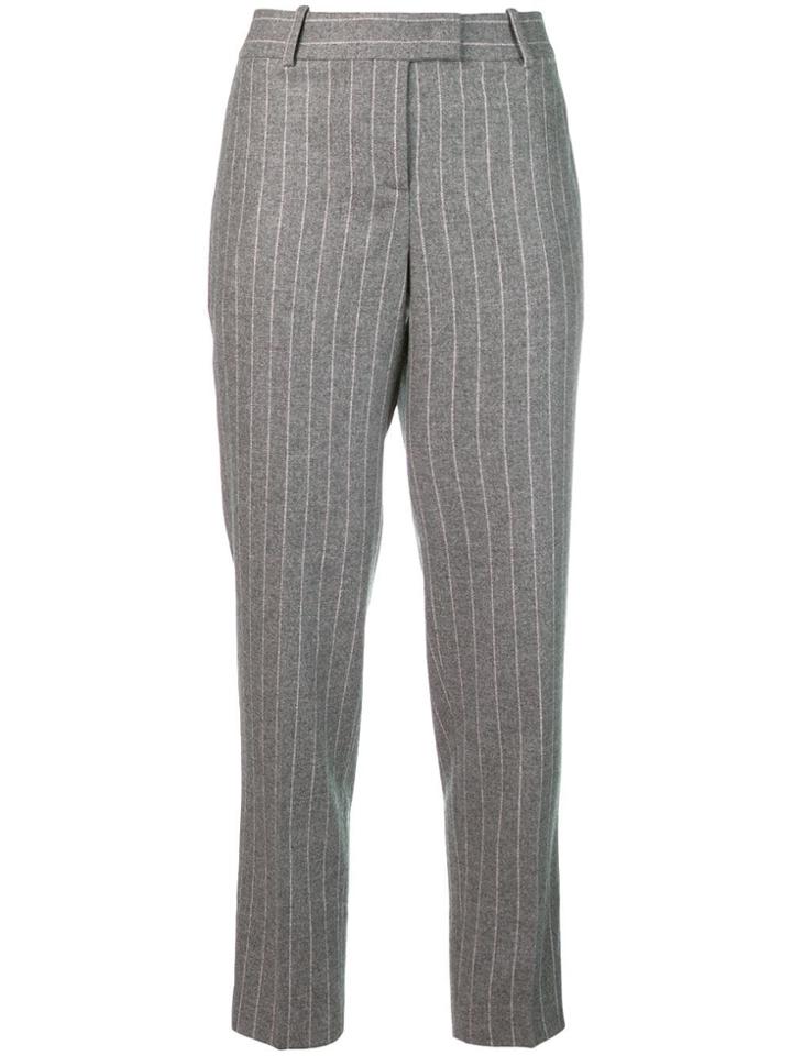 Ermanno Scervino Pinstripe Cropped Trousers - Grey