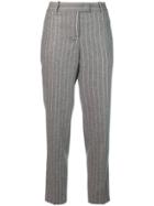 Ermanno Scervino Pinstripe Cropped Trousers - Grey
