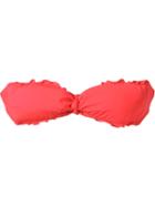 Amir Slama Bandeau Bikini Top, Women's, Size: G, Red, Spandex/elastane/polyamide