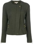 Michael Michael Kors Studded Fitted Jacket - Green