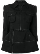 Yohji Yamamoto Structured Zipped Jacket - Black