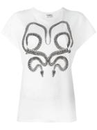 Saint Laurent Serpent Print T-shirt - White