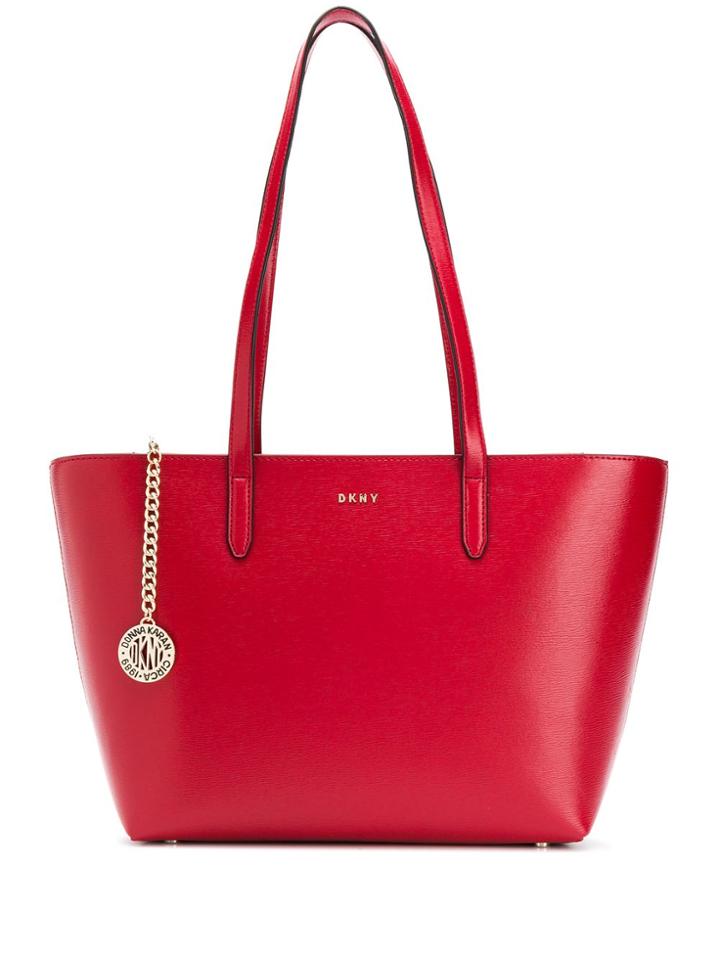 Dkny Bryant Logo Tote Bag - Red