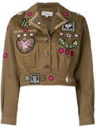 Temperley London Memento Cropped Jacket - Green