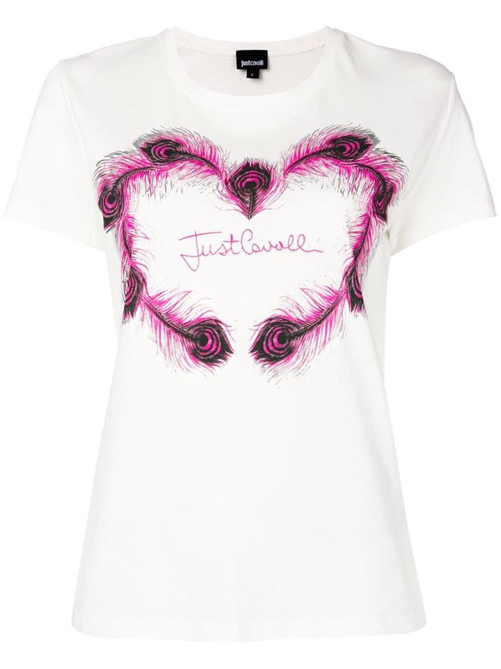 Just Cavalli Logo Patch T-shirt - White
