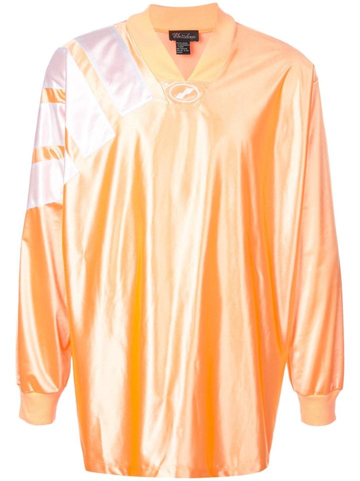 We11done V-neck Sweatshirt - Orange