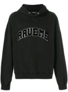 Misbhv Slogan Embroidered Hoodie - Black