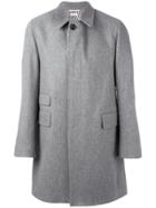 Thom Browne Oversized Single Breasted Coat - Grey