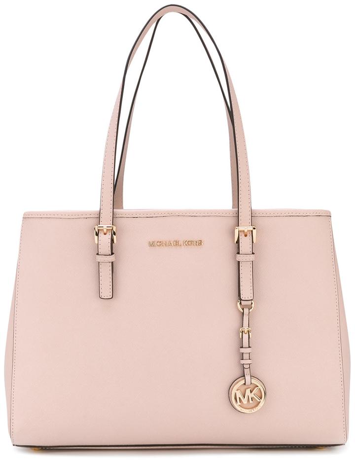 Michael Michael Kors - Charm-embellished Tote - Women - Leather - One Size, Pink/purple, Leather