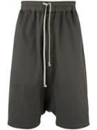 Rick Owens Drkshdw - Drop Crotch Shorts - Men - Cotton - M, Grey, Cotton