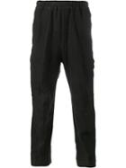 By Walid Ess Embroidered Trousers, Men's, Size: Large, Black, Linen/flax/cotton