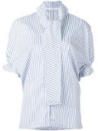 Jw Anderson Rouched Sleeve Blouse - White