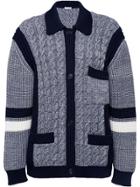 Miu Miu Knitted Button Cardigan - Grey
